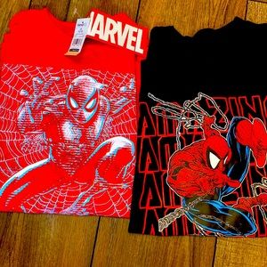 NWT 2/$20 Boys Marvel Spider-Man long sleeve 10/12